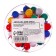 Buttons power balls colored 50 pieces with a plastic box