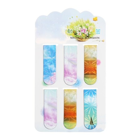 A set of magnetic bookmark for books Calligrata 6 pieces, "sky", mix-5