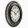 Watching clock, interior "classics", silent, D-40 cm, dial 25 cm, black