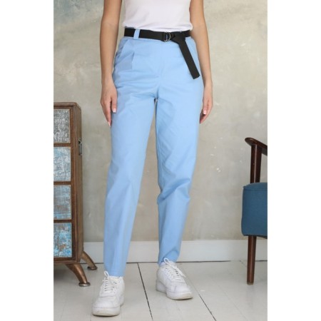 Women's pants, size 46, blue color-3