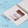 Photo album on spirals 20 sheets "Seagulls" volumetric element + 4 tabs 24x24 cm