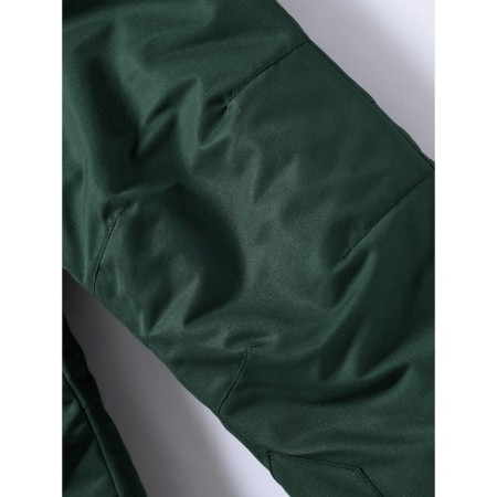Ski pants for a boy, height 110 cm, dark green color-4