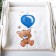 Matracik is a changing lump luxury 72x82 cm., "Bear with a ball"