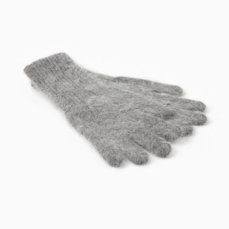 Women's gloves minku, gray color, 25 cm-1