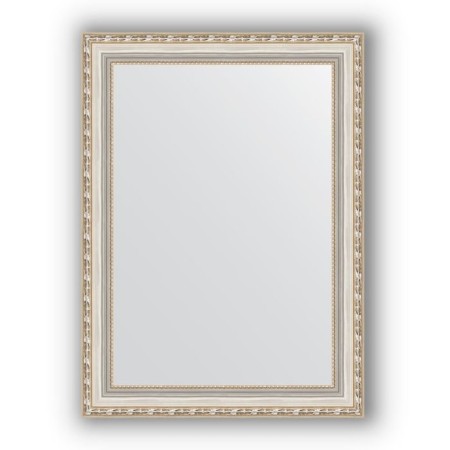 Mirror in the baguette frame - Versailles silver 64 mm, 55 x 75 cm, evoForm
