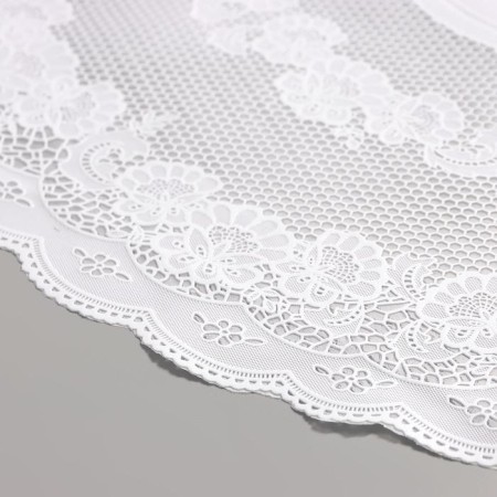 Openwork napkin "Blinding", 60 × 60 cm, PVC, white color-2