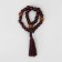 Parsing wooden "Orthodox" with a cross, brush, 33 beads, brown color