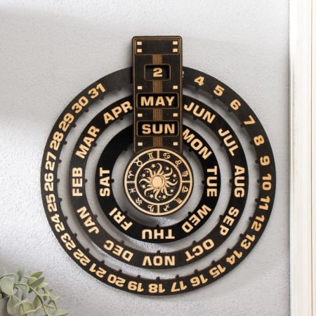 Eternal calendar Wall tree "Astrology" 30x33 cm