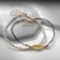 Bracelet on the leg set 2 pcs. "Sea", white color in gold, 28 cm