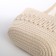 Female wicker bag without fastening, milk color
