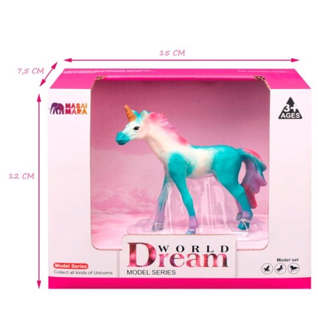 Figure "World of Fantasy: azure foal-unicoride with a colored mane"-4
