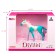 Figure "World of Fantasy: azure foal-unicoride with a colored mane"