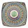 Largan Rishtan ceramics "Patterns", 25 cm, square, blue, mix