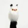 A toy for cats "cat-arc", artificial fur, housing 7 cm, white/black