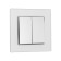 TOT GLOSSY GLASS, 10 A, 2 keys, hidden, glass, silver