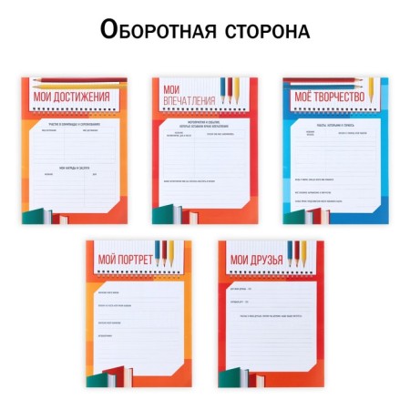 Portfolio in the folder with a “schoolboy” mount, 10 sheets-undergraduate, 21.5 x 30 cm-10