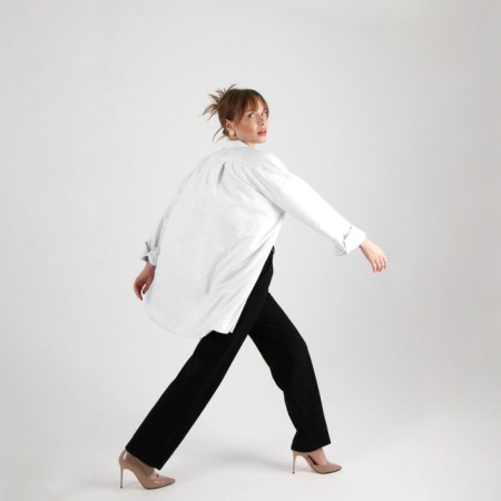 SL shirt, slanting bar, 50-52, white-7