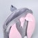 Baby plush backpack for the girl "Bunny with a heart", 28x4x28 cm