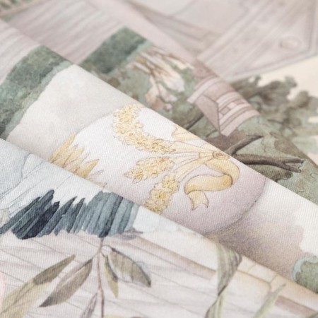 Set of table "Ethel" Garden, tablecloth 180x150 +/- 3cm, napkins 8 pcs-8
