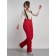 Semi -combinezone ski insulated female winter, size 50, red color