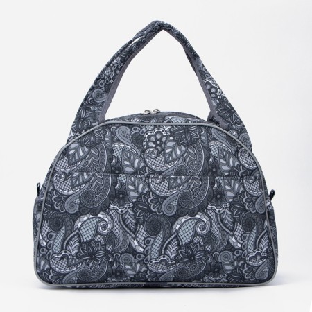 Road bag with lightning, a suitcase holder, color gray color-1
