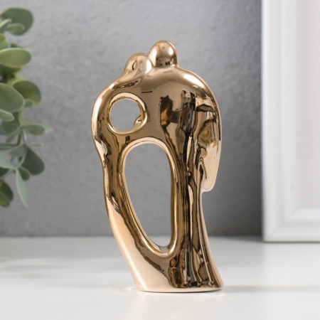 Souvenir Ceramics "Family" gold 12.5 cm-2