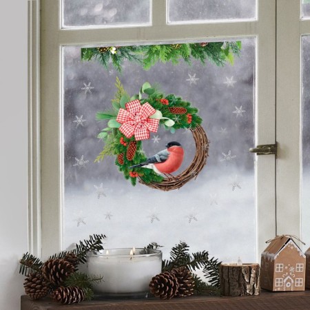 Snegier window sticker, reusable, 33 x 50 cm, new year-3