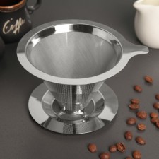 Vorip-Dripper V60 made of stainless steel for brewing coffee 