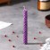 A candle from wax "from fear and stress" with lavender, 13x1.7 cm, purple