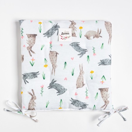 Siddle "Dolyana" Fluffy Bunnies 42x42x7 cm, 100% cotton, 164g/m2-4