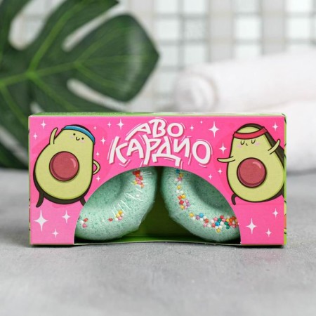 A bath bomb with additives "Avocordio", 130 g, citrus aroma, Beauty Fooch-2