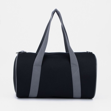Sports bag with lightning, long belt, without lining, black/gray color-1
