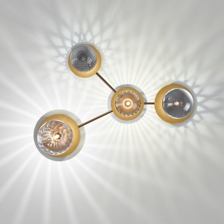 Ceiling light MayToni Mod291CL-04BS1, E14, 4x40 W, 920x667x224 mm, brass-1