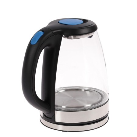 Electric kettle Luazon LSK-1802, glass, 1.8 l, 1500 watts, backlight, black and blue-8