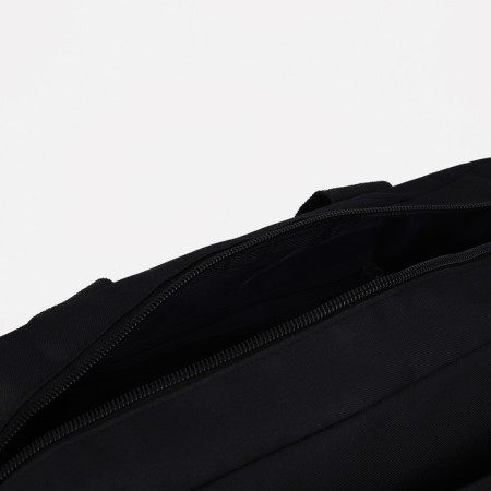 Sports bag with lightning, 3 outer pockets, long belt, black color-2