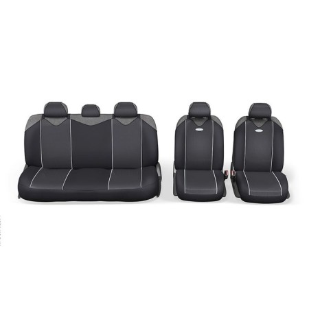 AutoProfi Carbon Plus CRB-902P BK/Gy, closed seat, polyester for carbon, 9 objects, black/gray color.-1