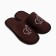 Male slippers, brown color, size 40