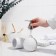 A set of accessories for the bathroom "Camelia", 4 items (450 ml dispenser, soap dish, 2 glasses), white color
