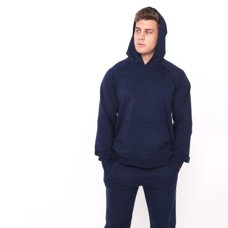 Men's costume (sweatshirt, trousers), dark blue color, size 48-3