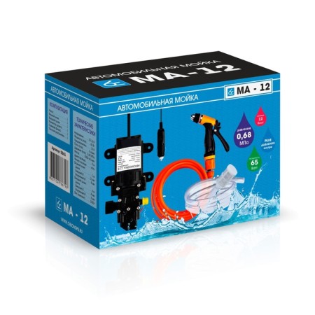 Portable pennant Ma-12, 12 V, 65 watts, 0.68 MPa, from a cigarette lighter-4
