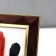Photo frame plastic 10x15 cm "Line-diagonal on chocolate, double gold frame" 19.8x14.8 cm 53759