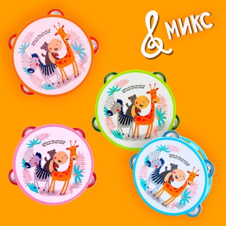 Musical toy "Buben. Animals ", 8 metal bells, mix-4