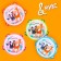 Musical toy "Buben. Animals ", 8 metal bells, mix