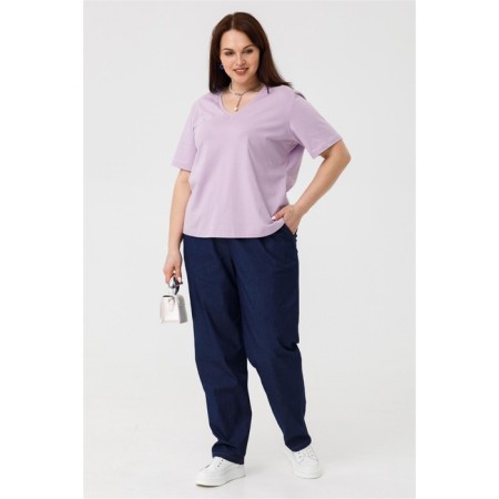 Female T -shirt, size 58, lilac color-2