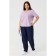 Female T -shirt, size 58, lilac color
