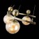 Suspended EVOLUCE lamp. Sle106303-05. Pechio. 5x60 watts, E27, 62x62x22 cm, bronze color