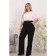 Female trousers, size 46, black color