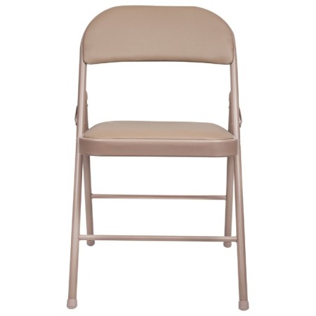 Folding Brabix "Golf Plus CF-003 Comfort", beige frame, leatherette beige-1