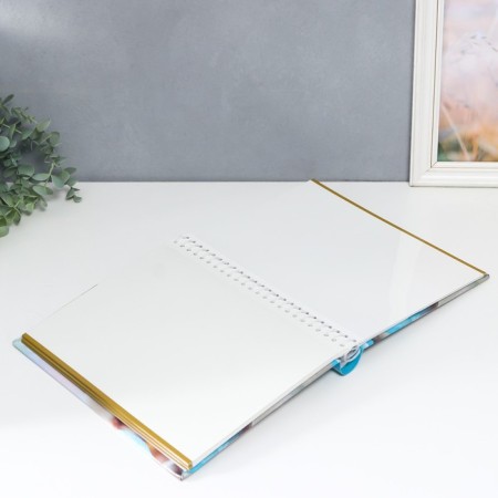 Photo album magnetic 20 sheets "Flower" mix 29x24.5x2.5 cm-6