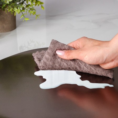 A set of serving napkins on the table "Sputnik", d = 38 cm, 4 pcs, bilateral, metallic/black color-7
